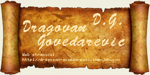 Dragovan Govedarević vizit kartica